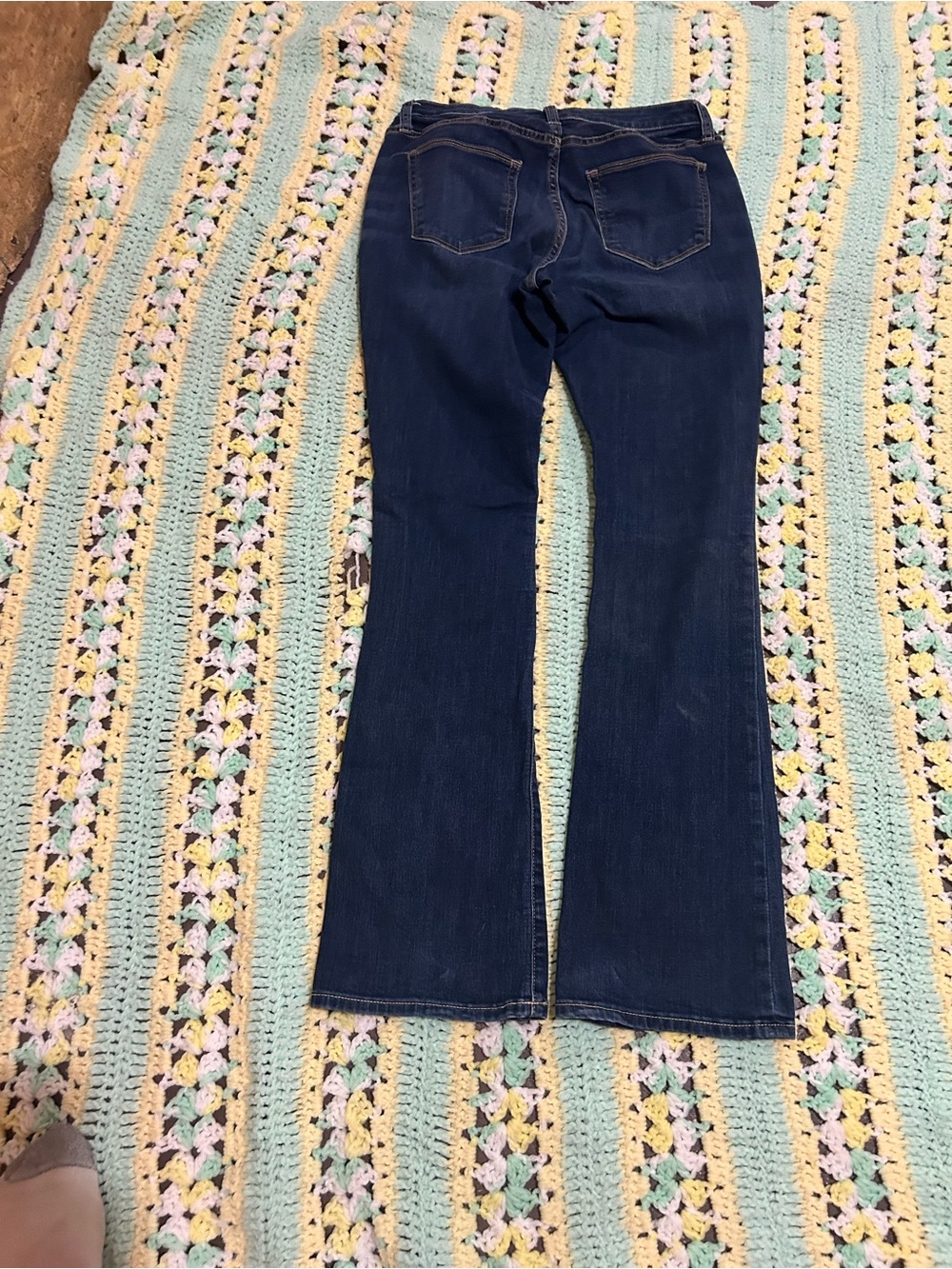 Arizona Jean Company Dark Blue Wide Leg Jeans - Picture 5 of 7